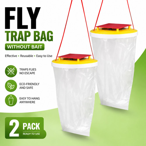 Red top fly trap - red,