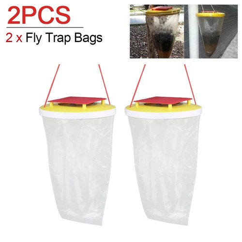 Red top fly trap bag - red,
