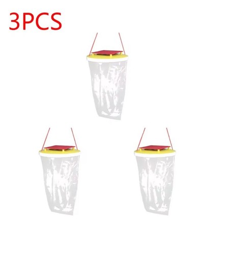 Red top fly trap bag - red,