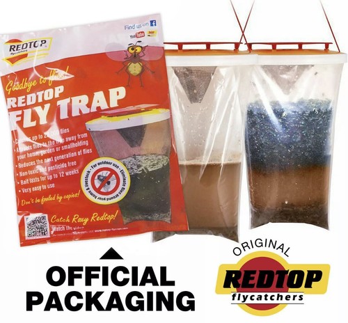 Fly bag trap red top - top, catcher