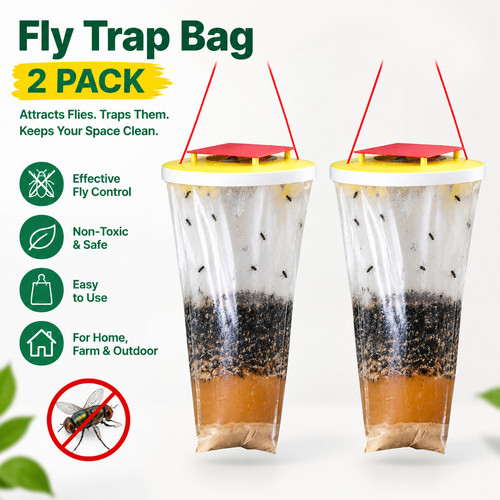 2pcs fly trap bags red - 2pcs,