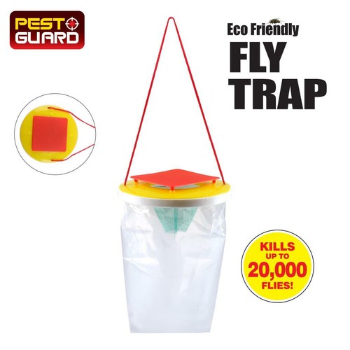Red lid fly - red, bag